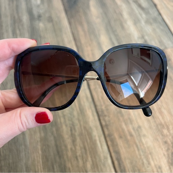 Chanel Blue Sunglasses with Swarovski Crystals main image 10